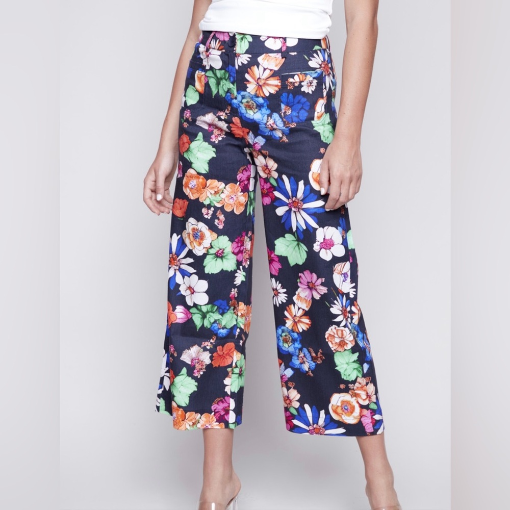 CHARLIE B ❣️Wide leg floral pants - Picture 5 of 10
